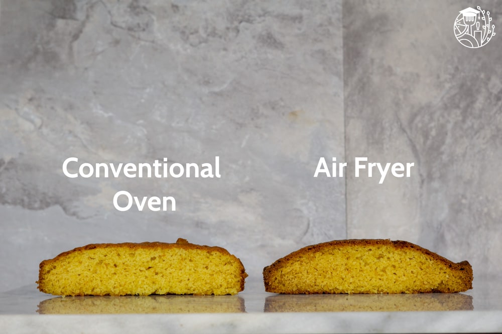 gâteaux à l'orange cuits au four conventionnel vs friteuse à air